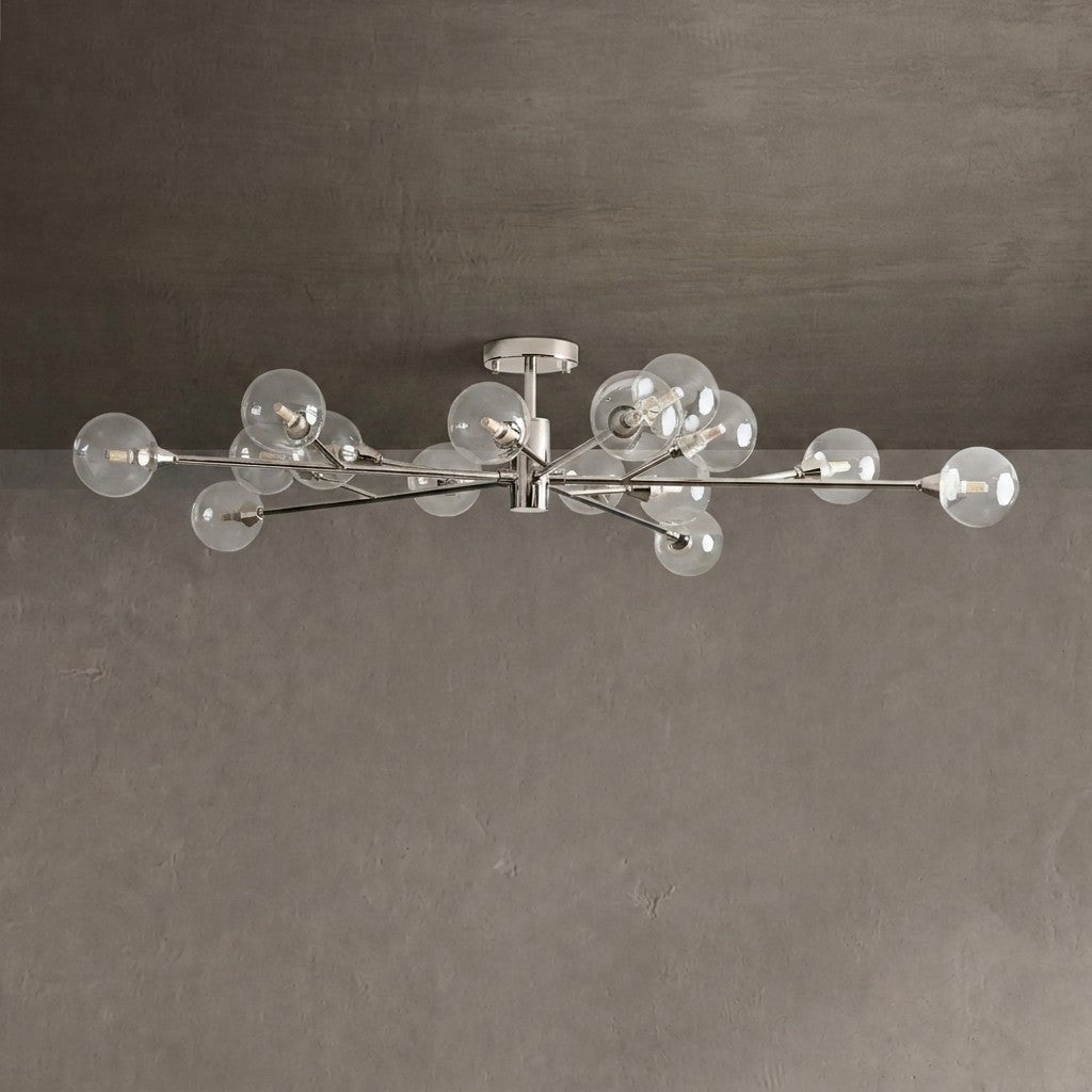 Astraline Moder Glass Ball Flushmount 20''36''47''