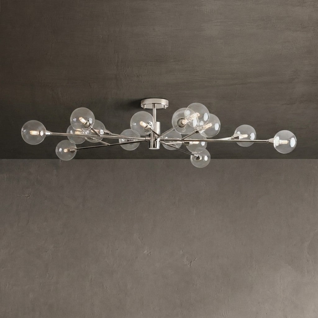 Astraline Moder Glass Ball Flushmount 20''36''47''