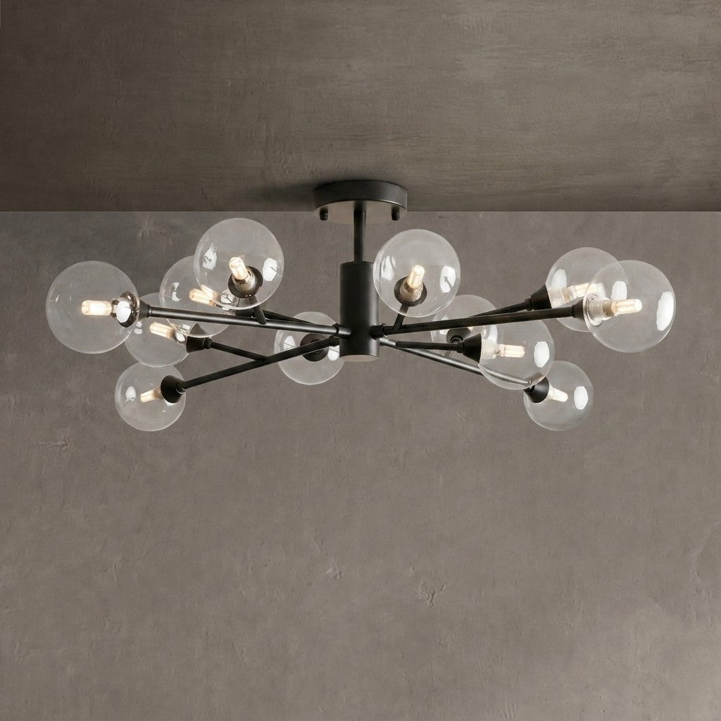Astraline Moder Glass Ball Flushmount 20''36''47''