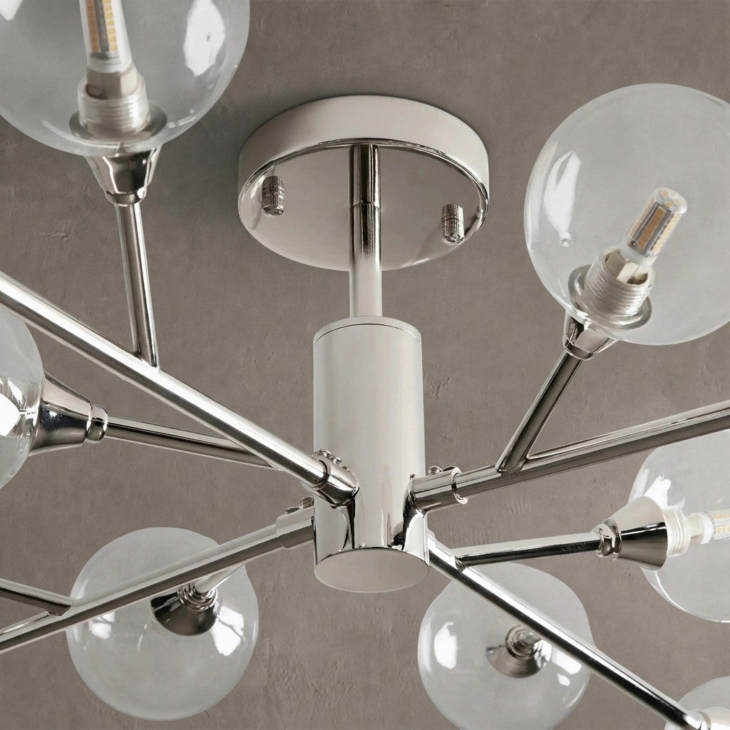 Astraline Moder Glass Ball Flushmount 20''36''47''