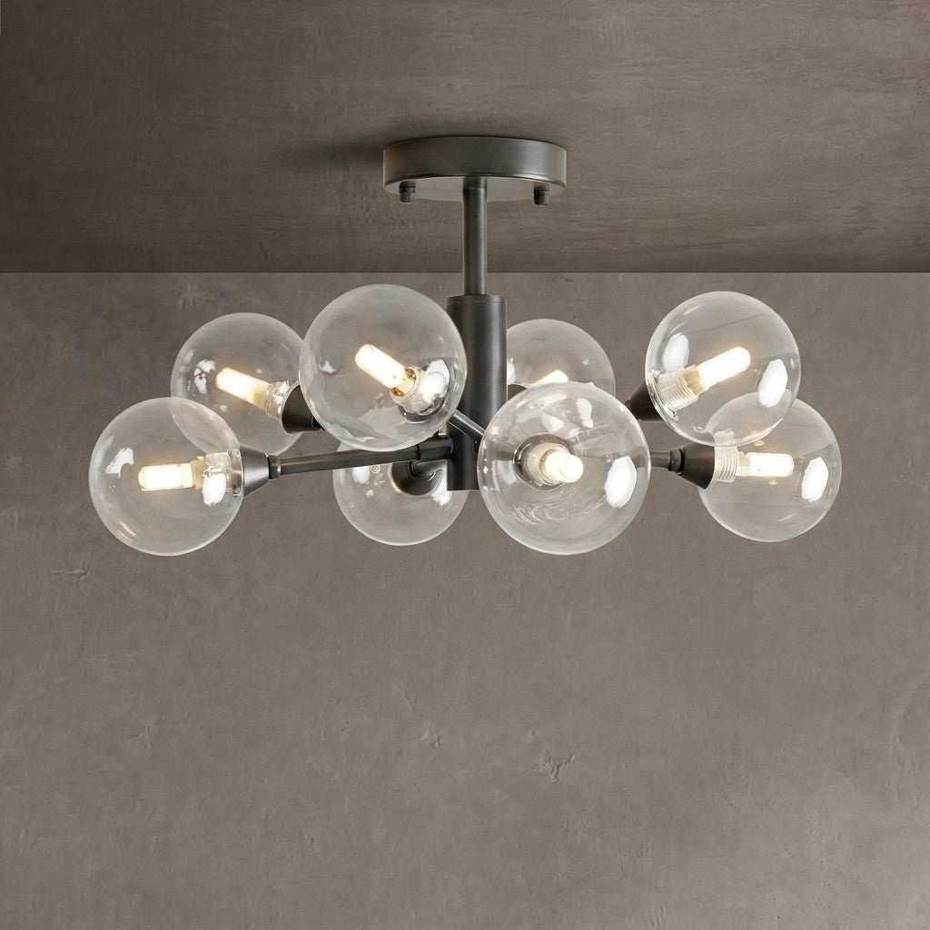 Astraline Moder Glass Ball Flushmount 20''36''47''