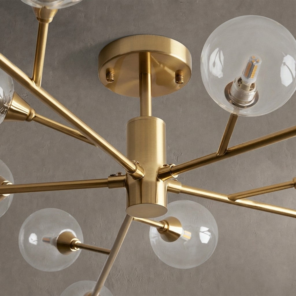 Astraline Moder Glass Ball Flushmount 20''36''47''
