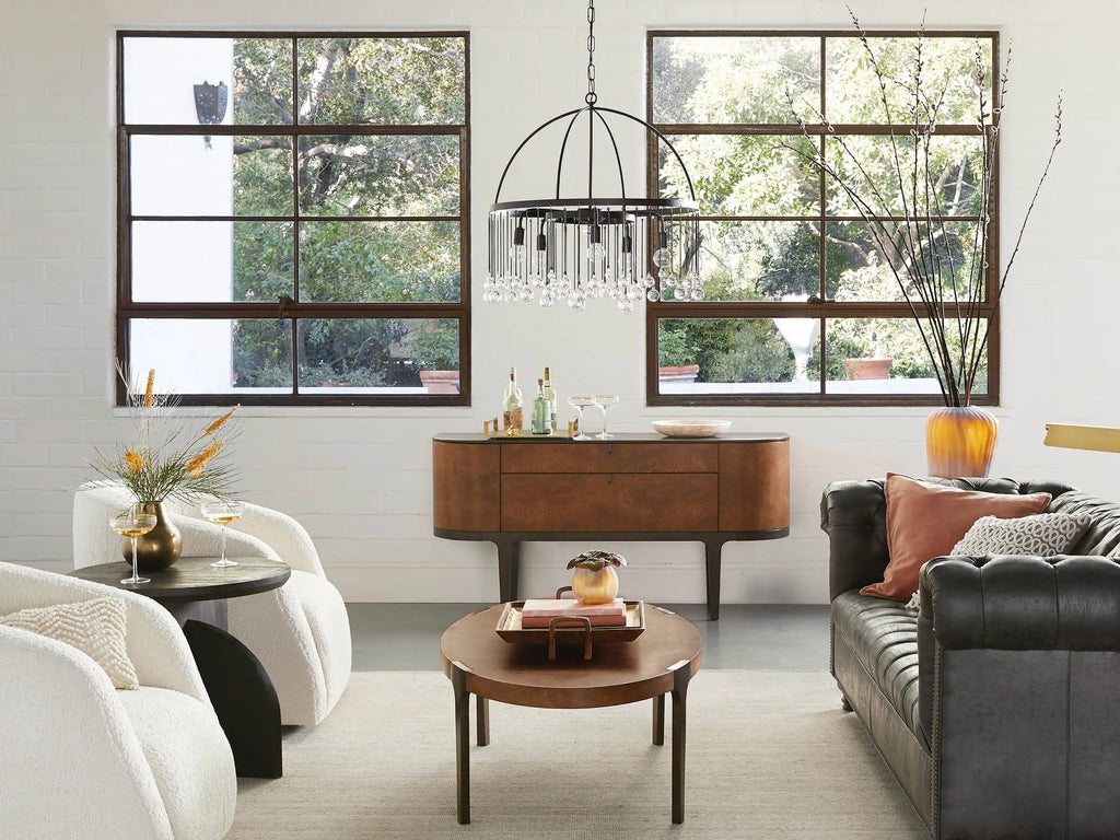 Aurelle Crystal Ball Round Chandelier 5 Light / 8 Light