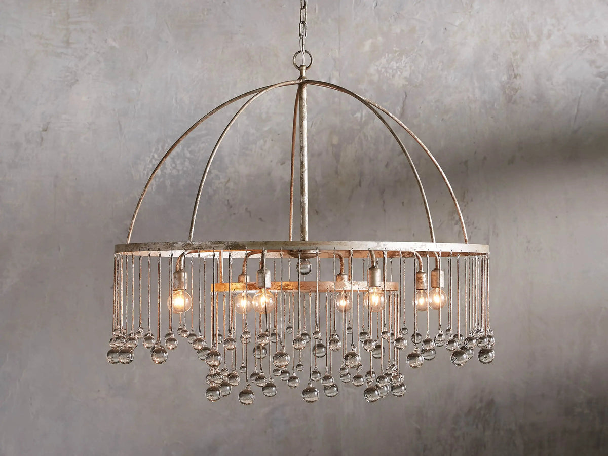Aurelle Crystal Ball Round Chandelier 5 Light / 8 Light