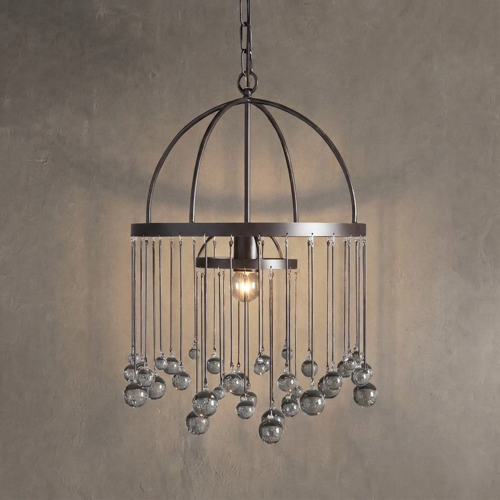 Aurelle Modern Crystal Ball Pendant Light