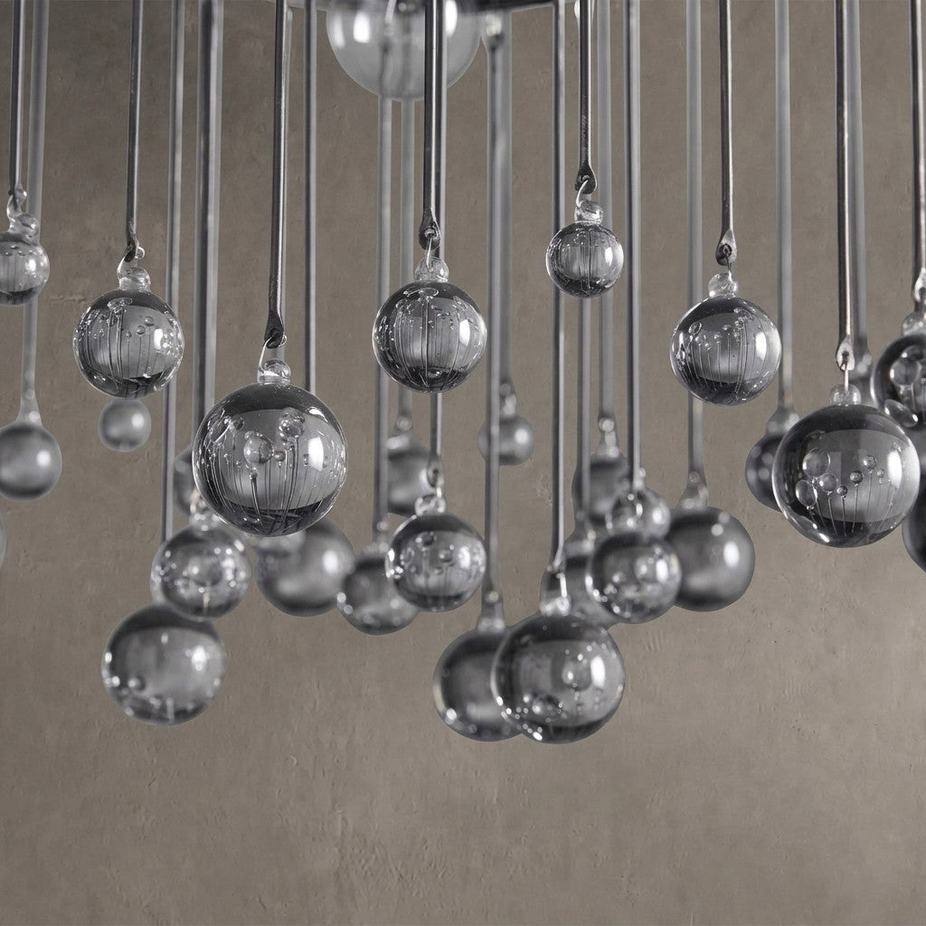 Aurelle Modern Crystal Ball Pendant Light