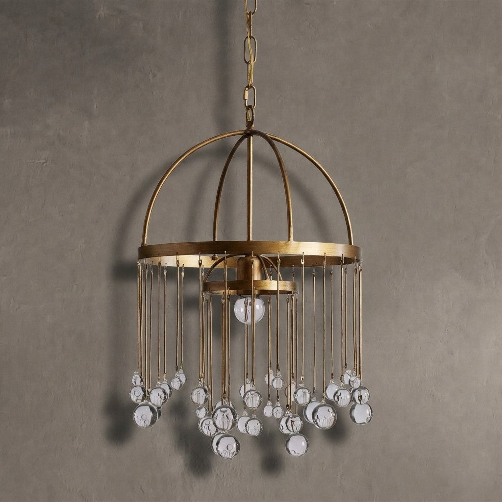 Aurelle Modern Crystal Ball Pendant Light