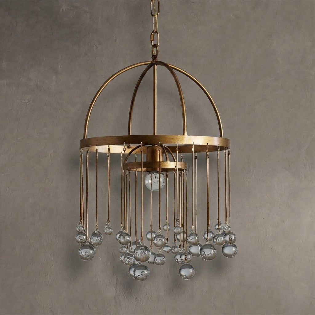 Aurelle Modern Crystal Ball Pendant Light