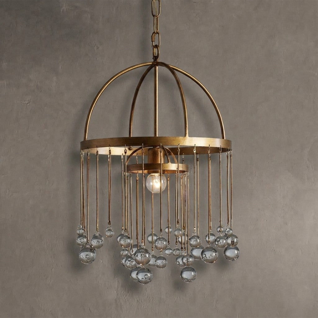 Aurelle Modern Crystal Ball Pendant Light