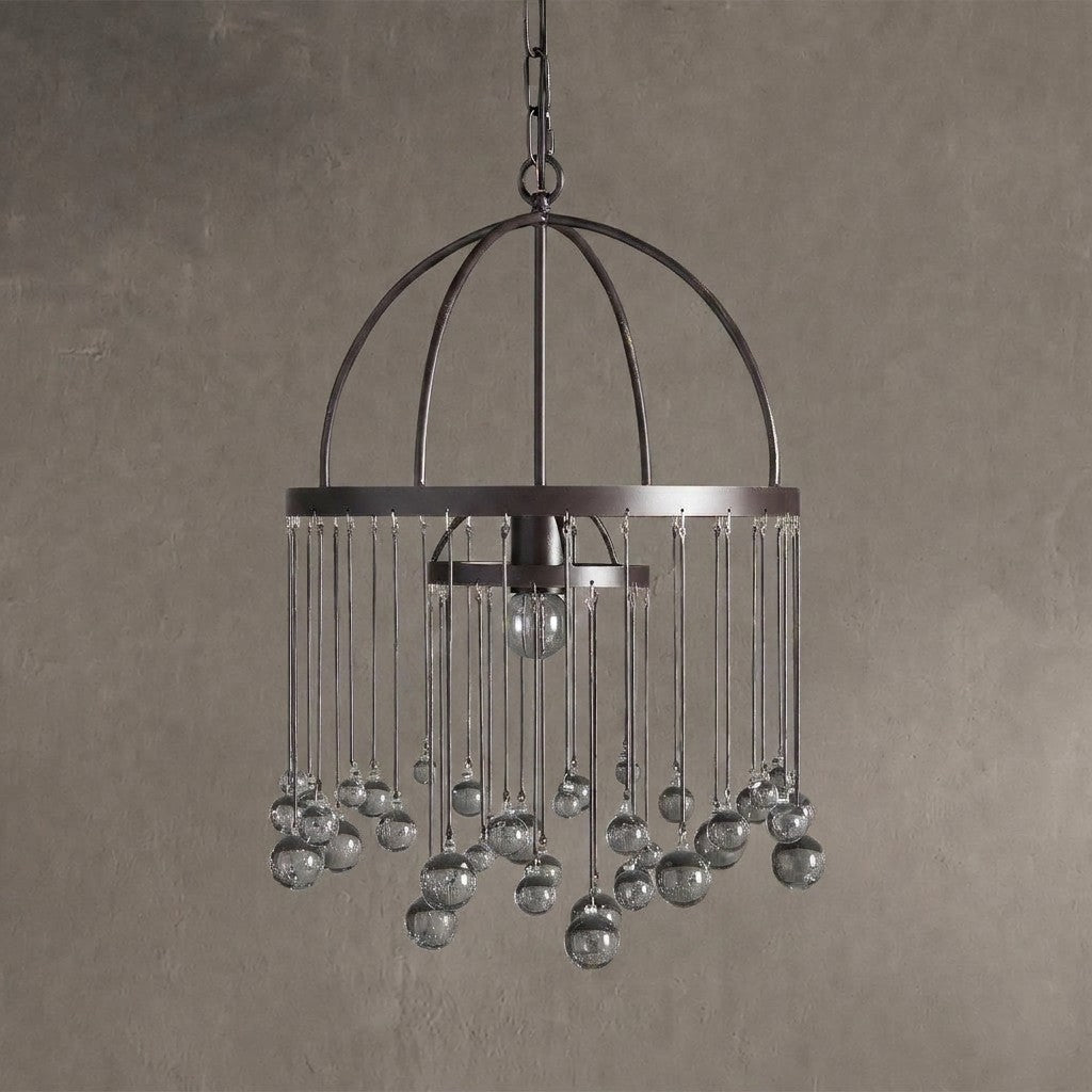 Aurelle Modern Crystal Ball Pendant Light