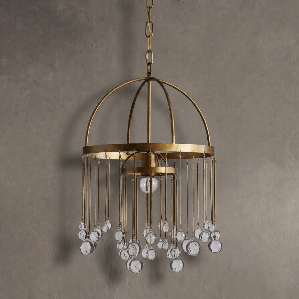 Aurelle Modern Crystal Ball Pendant Light
