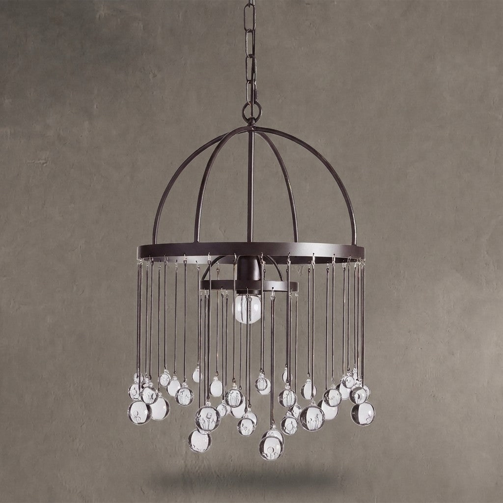 Aurelle Modern Crystal Ball Pendant Light