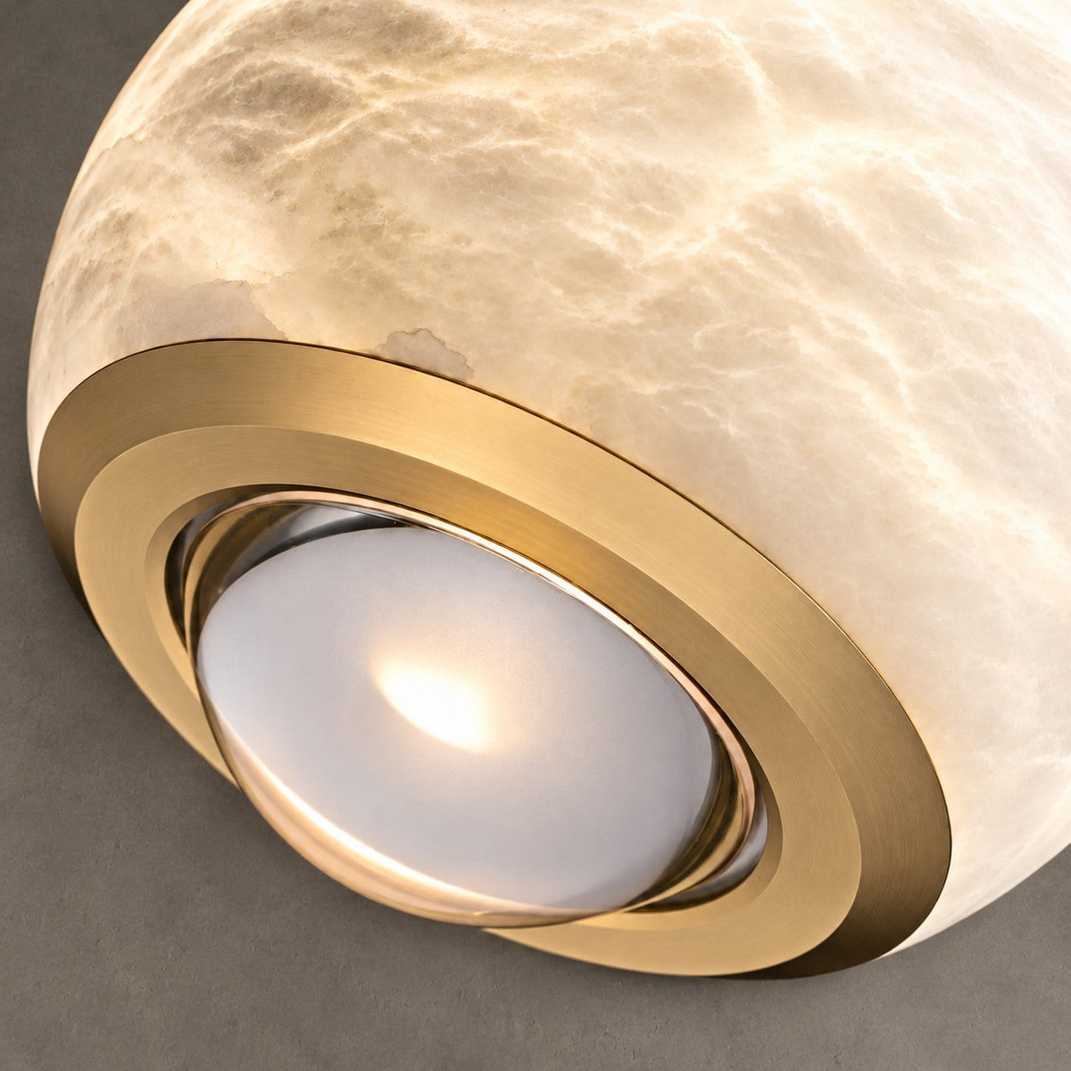 Orbelle  Bedroom Pendant Light  Alabaster Globe Modern