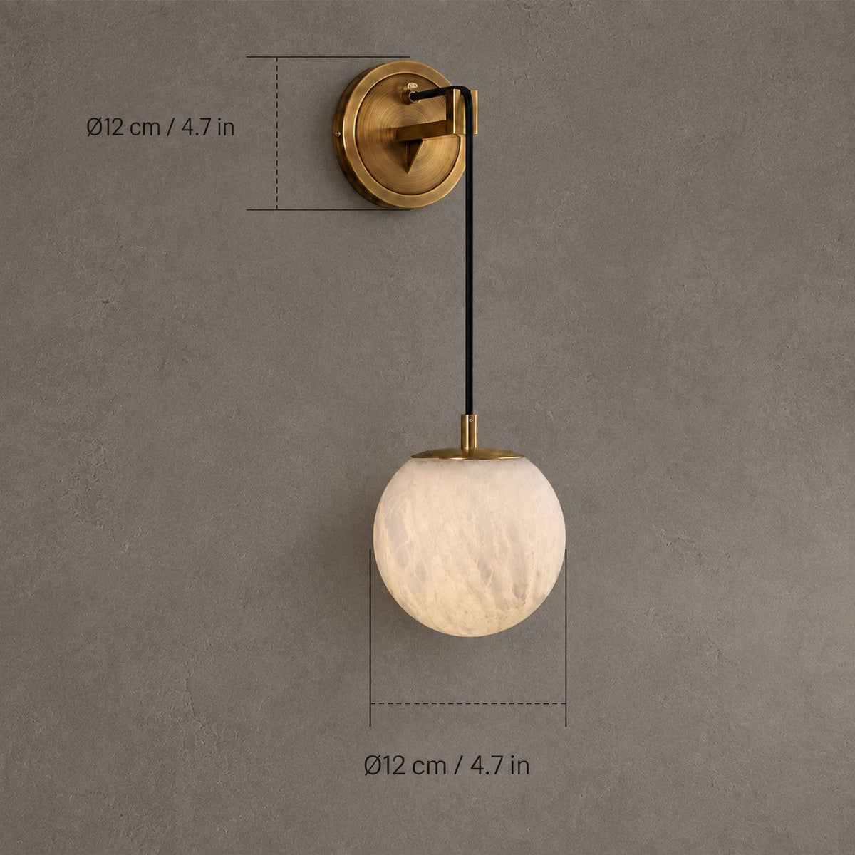 Wall Pendant  Spanish Alabaster Mid-Century Modern