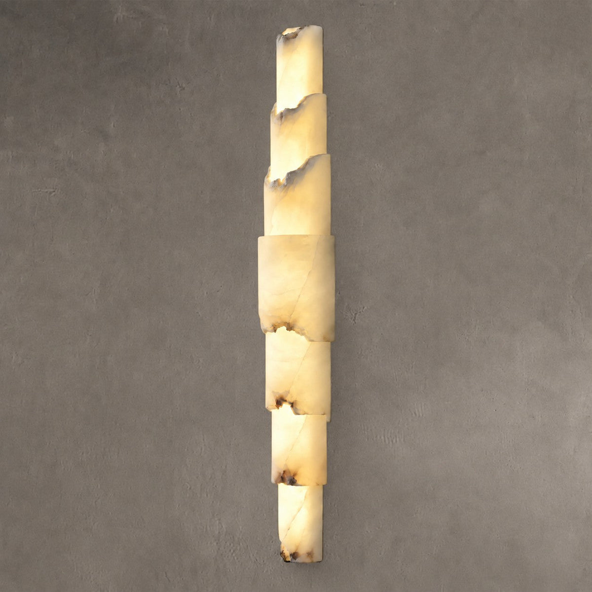 Stravelle  Bedroom Wall Sconce  Layered Alabaster Organic Modern