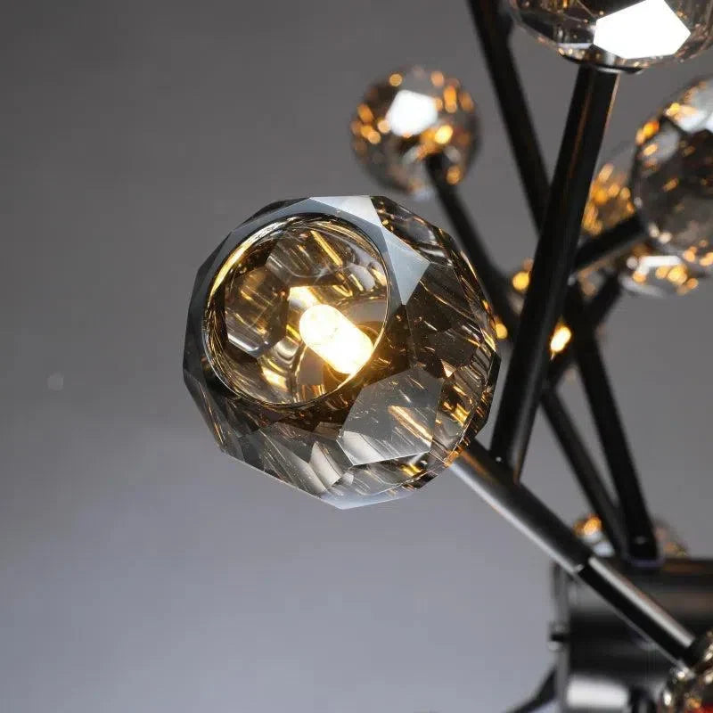 Bille De Crystal Glass Round Chandelier 24"36"48"60"72"