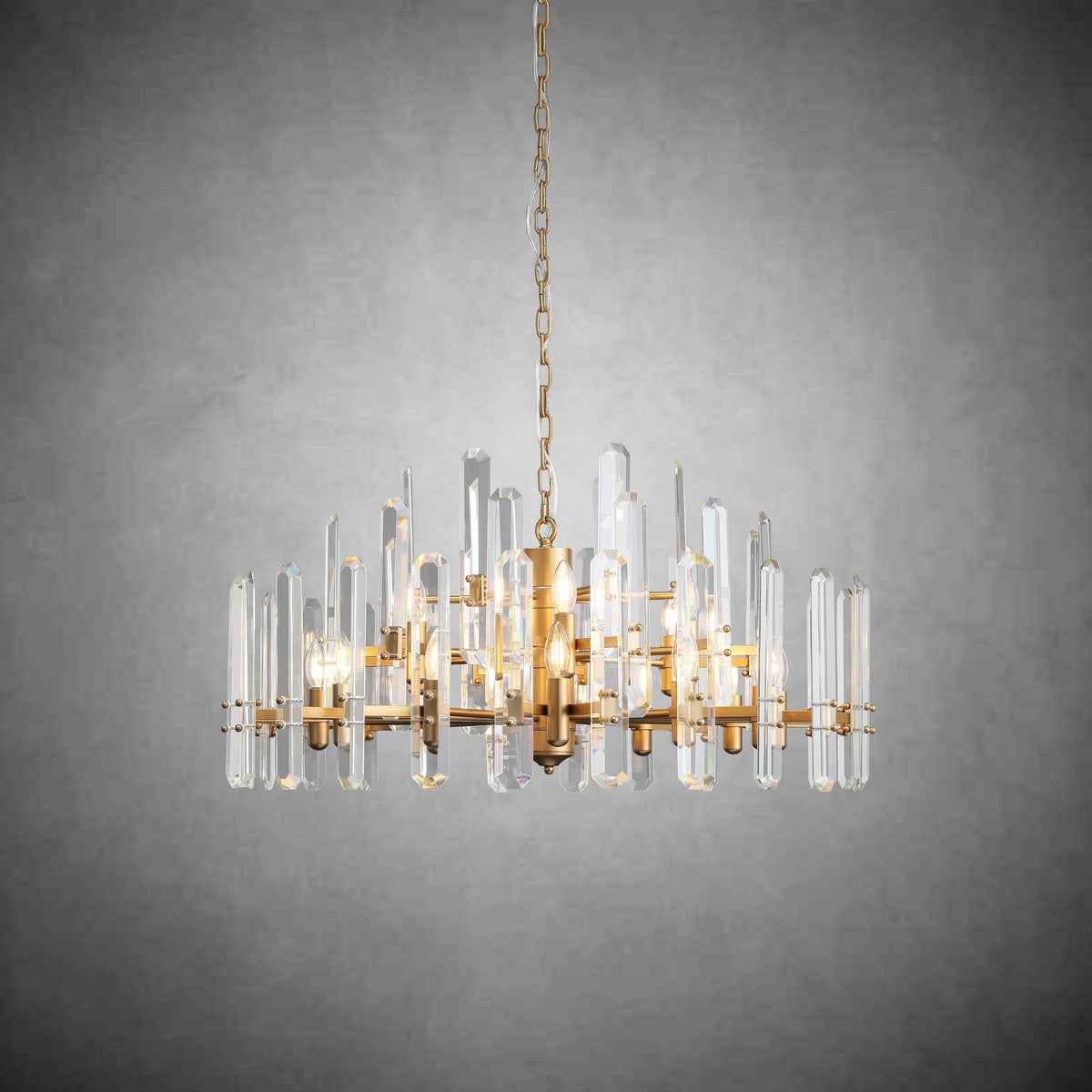 Bonington Crystal Round Chandelier 24"36''48''