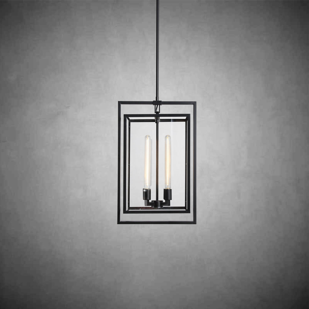 Baker Glass Lantern Modern Pendant 26''34''