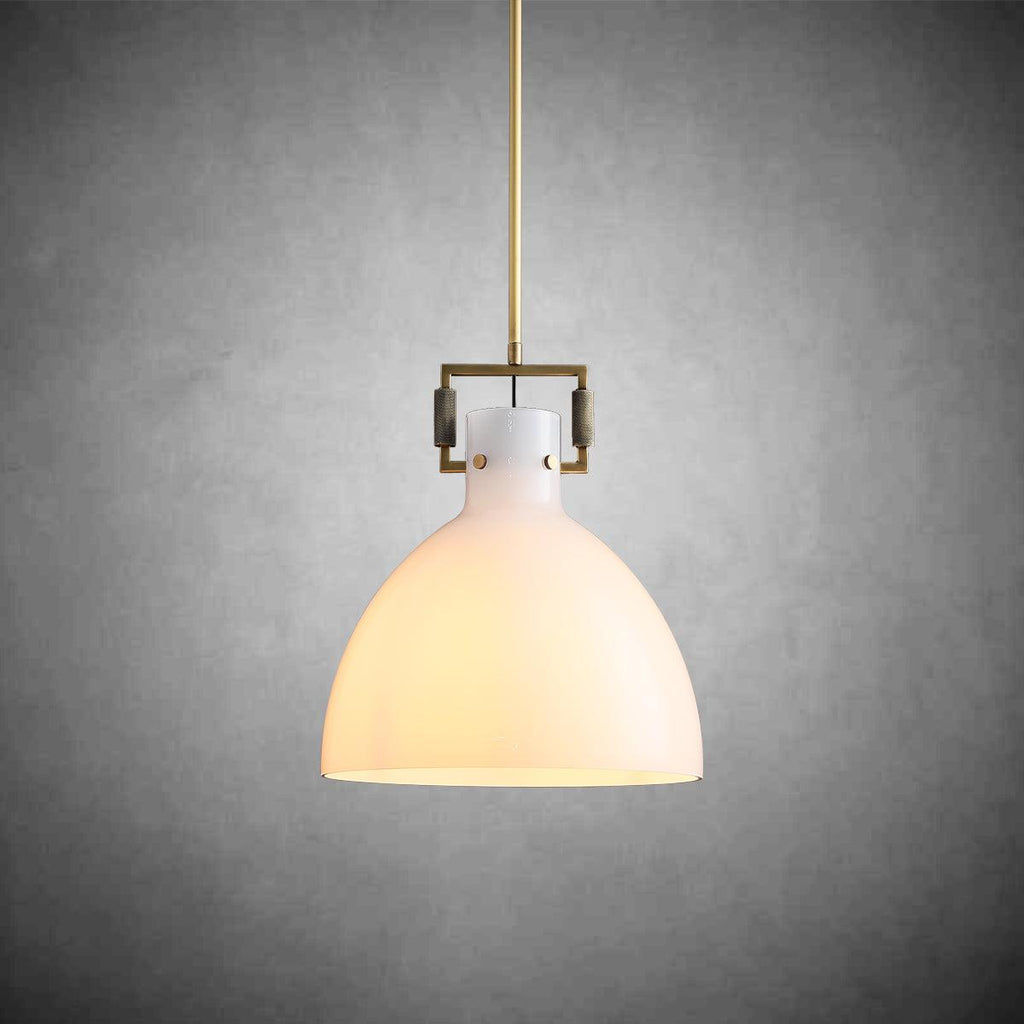Machine Milk Glass Cloche Pendant 10''14''18''