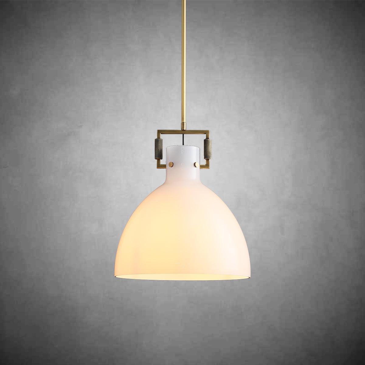 Machine Milk Glass Cloche Pendant 10''14''18''