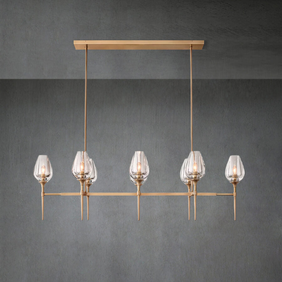 Tulipe Linear Chandelier 52''65''