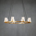 Paricia Clear Glass Round Chandelier 36" 48" 60"
