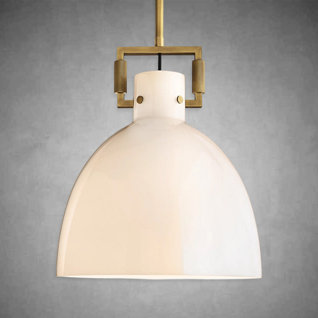 Machine Milk Glass Cloche Pendant 10''14''18''