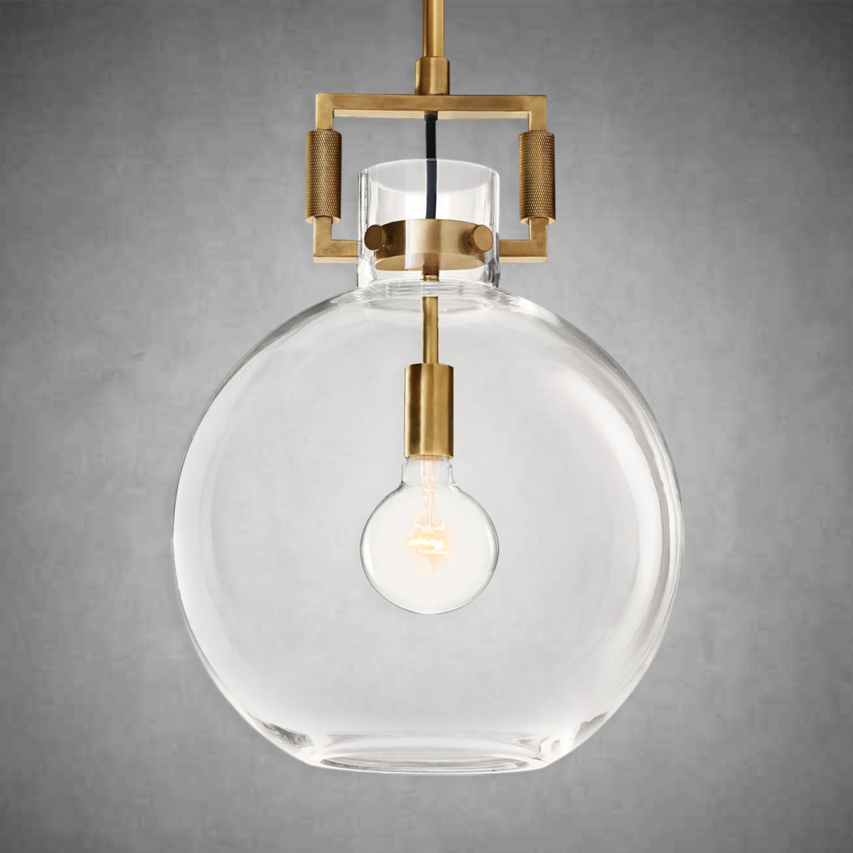 Machine Glass Globe Pendant