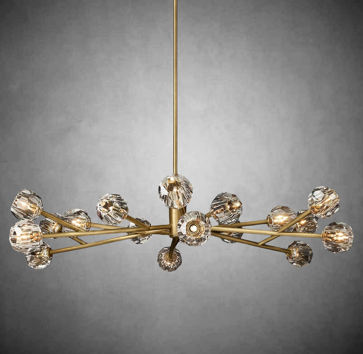 Bille De Crystal Glass Round Chandelier 24"36"48"60"72"