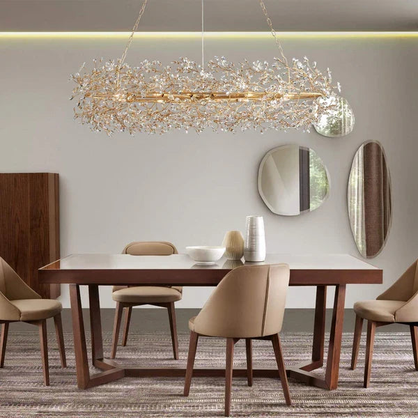 Roselle Oval Chandelier 62''74''
