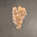 Alabaster Chandelier  Cluster Globe 31-Ball Gold