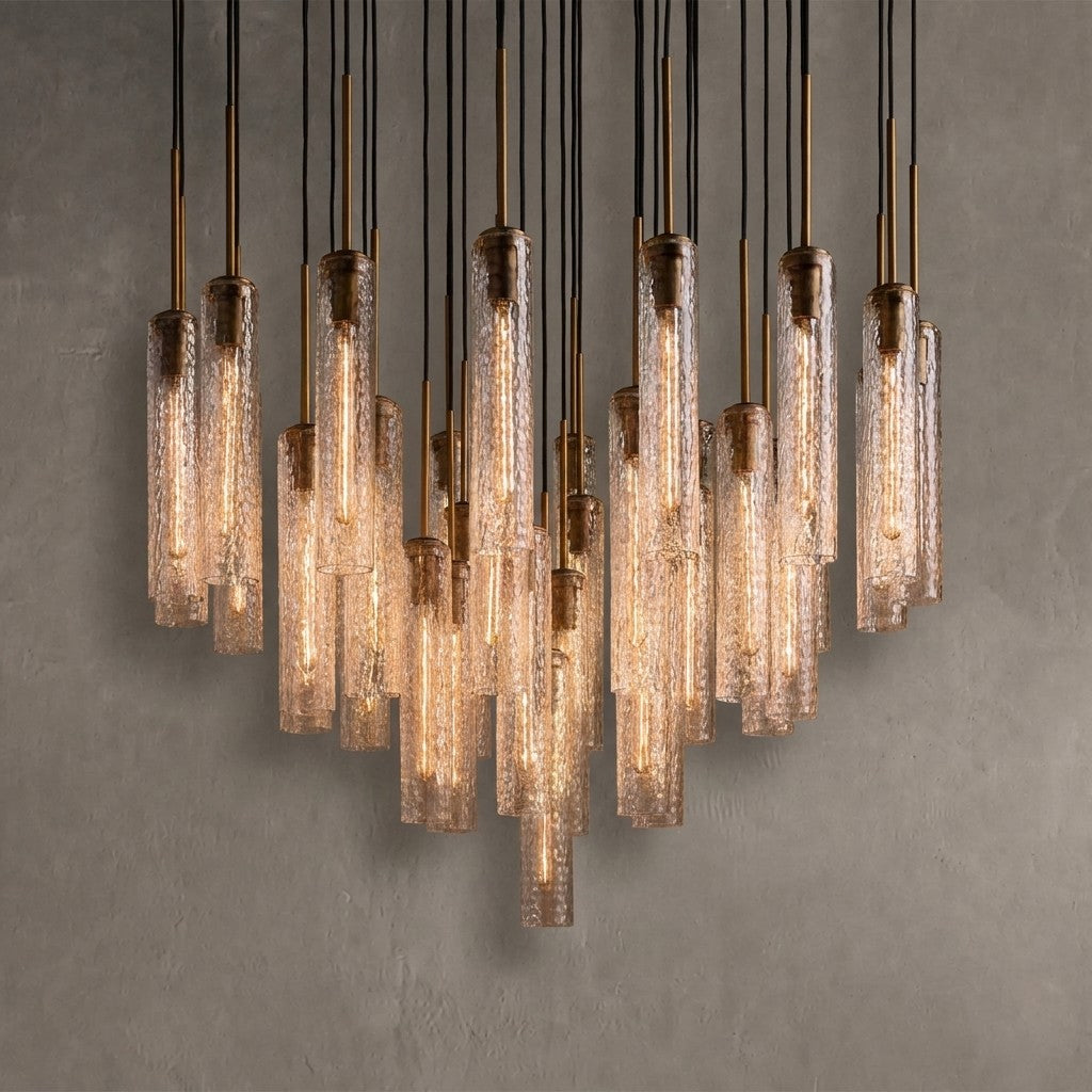 Colvane Fluted Glass Round Chandelier