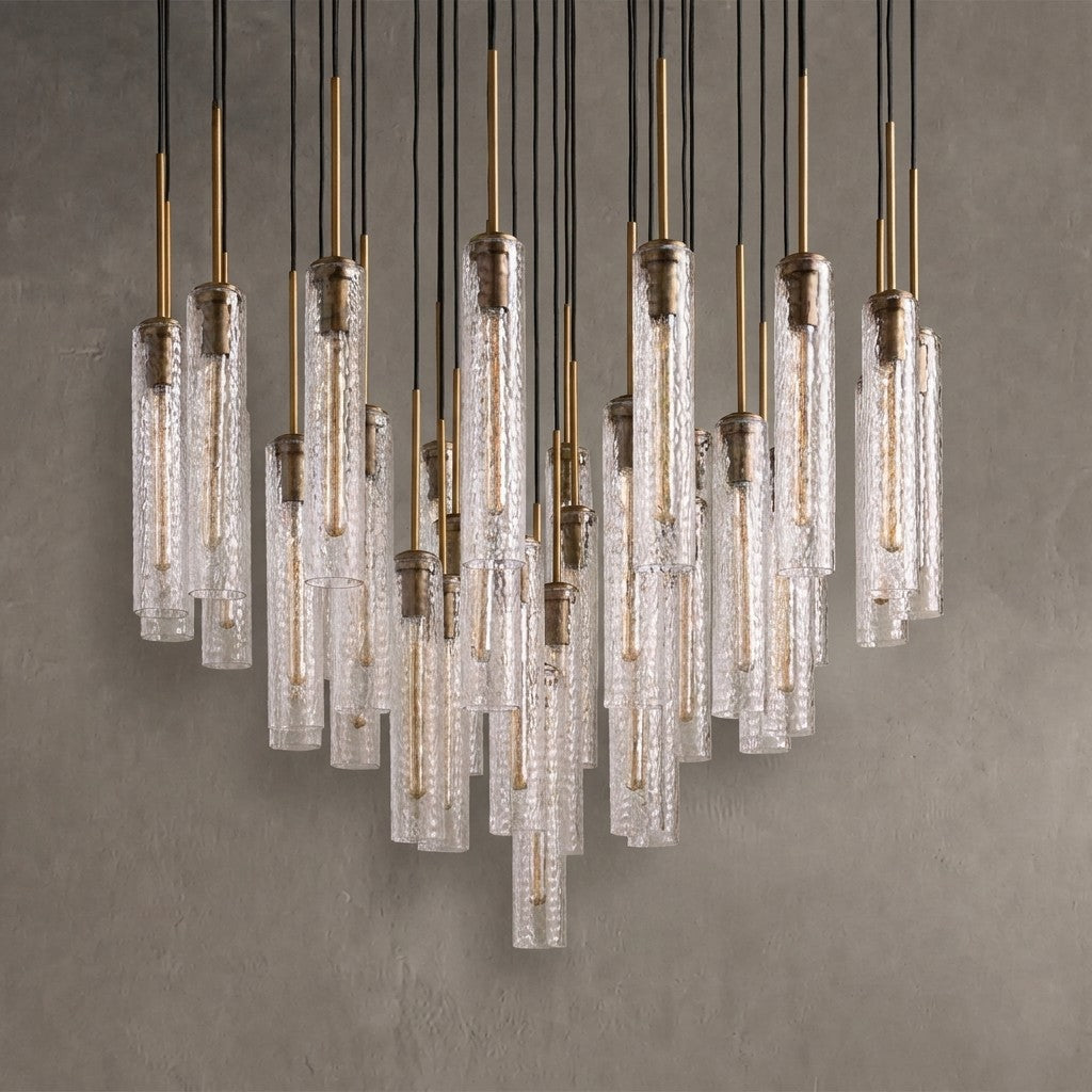Colvane Fluted Glass Round Chandelier