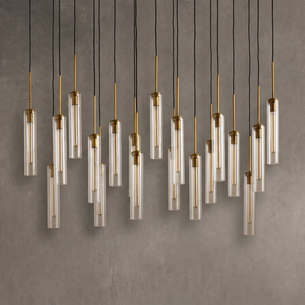 Colvane Linear Fluted Glass Chandelier