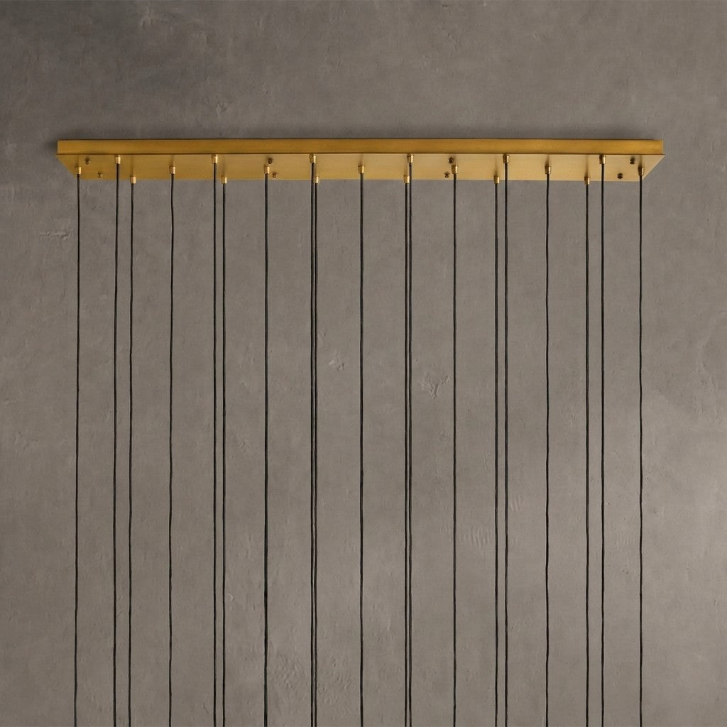 Colvane Linear Fluted Glass Chandelier