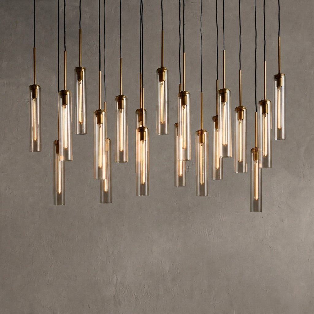 Colvane Linear Fluted Glass Chandelier