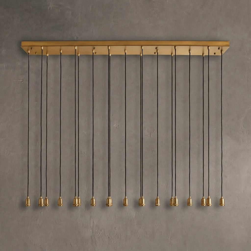 Colvane Linear Hammered Glass Chandelier