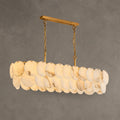 Chandelier Linear  French Art Deco Spanish Alabaster