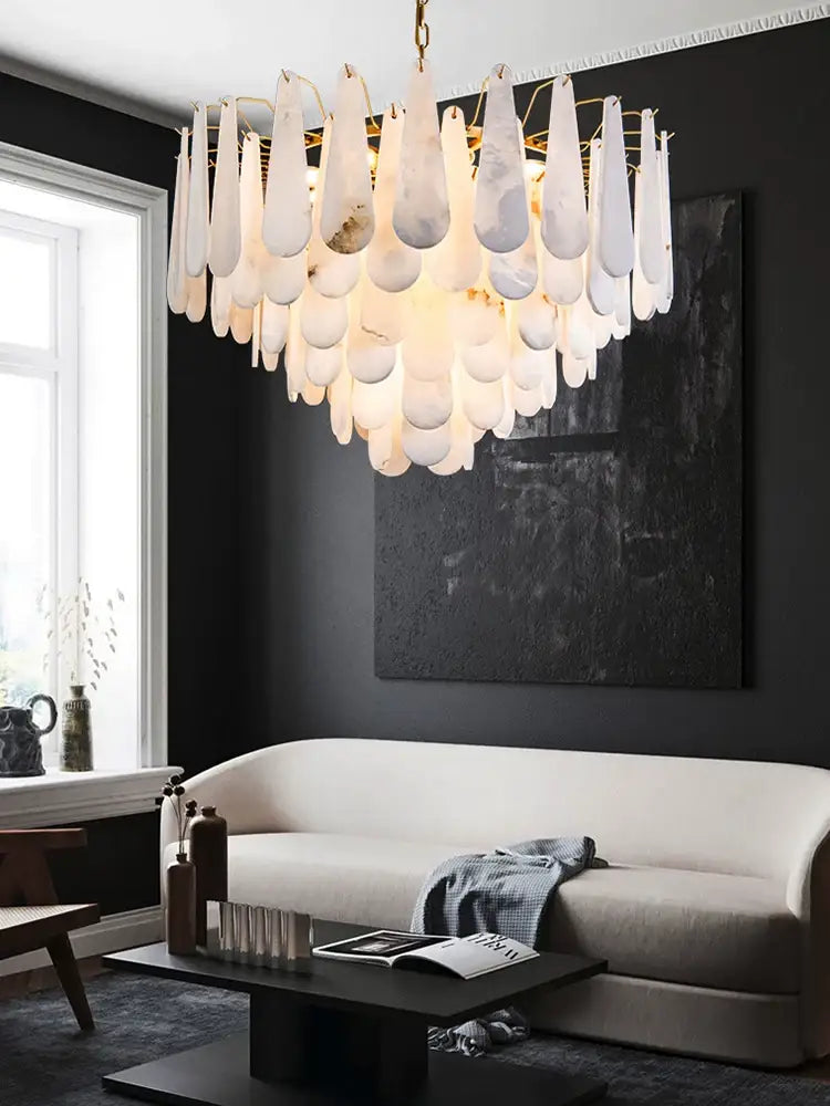 Drop Alabaster Chandelier