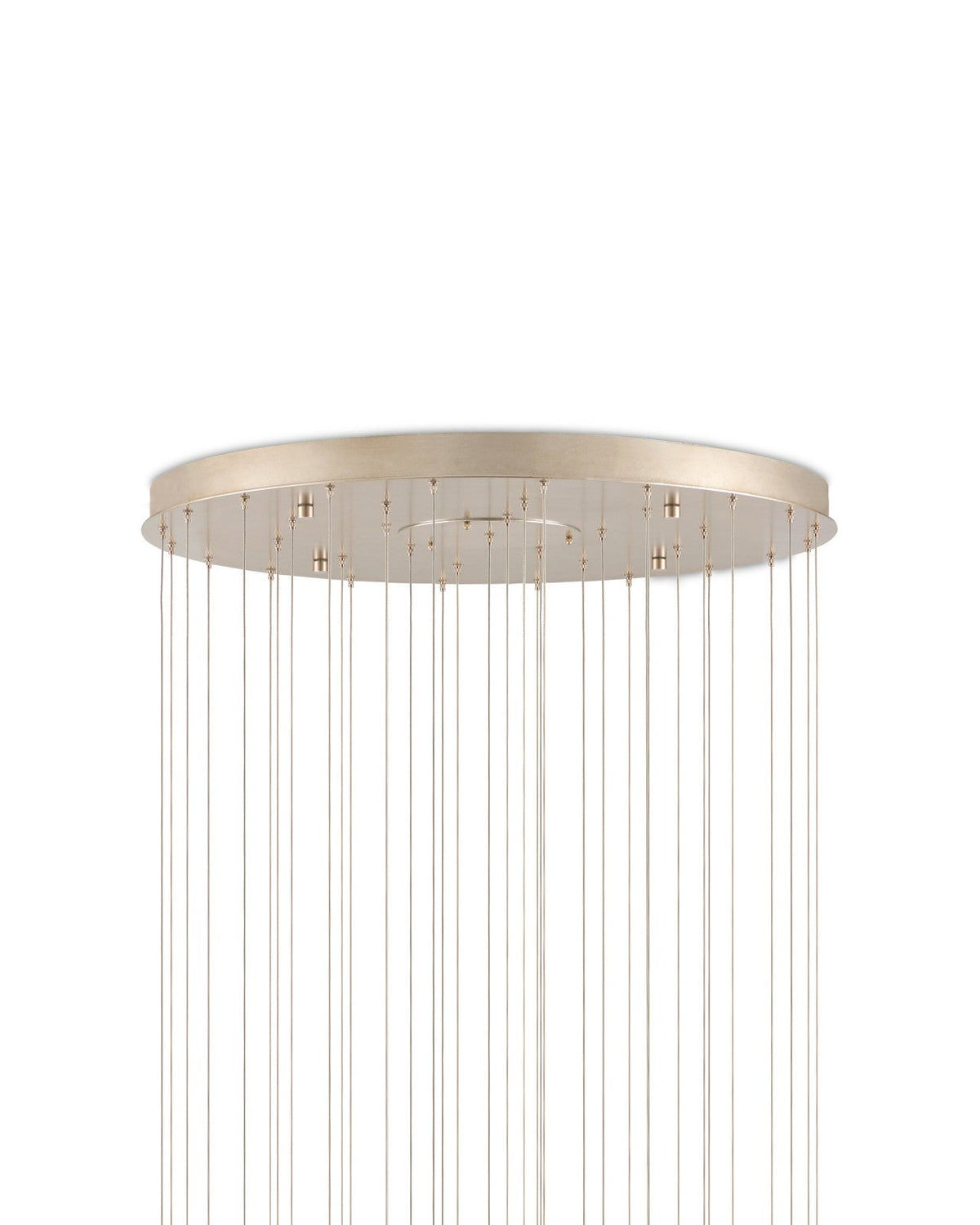 Glass Mirror 36-Light Round Multi-Drop 33'' Chandelier