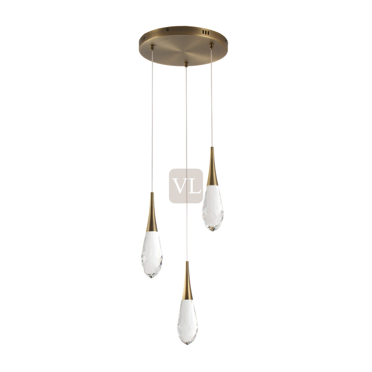 Crystal Drop LED Pendant Light