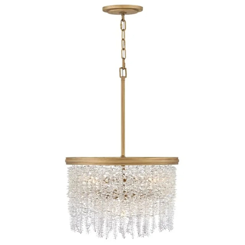 Calmoxve Vac Crystal 18" Round Chandelier