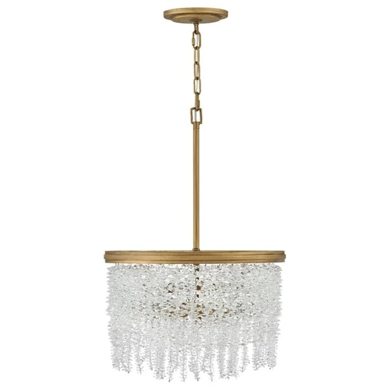 Calmoxve Vac Crystal 18" Round Chandelier