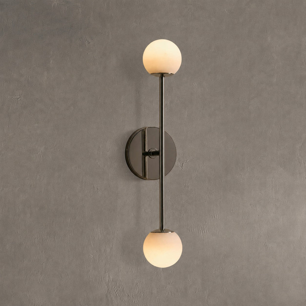 Marlbeau Alabaster Double Wall Sconce