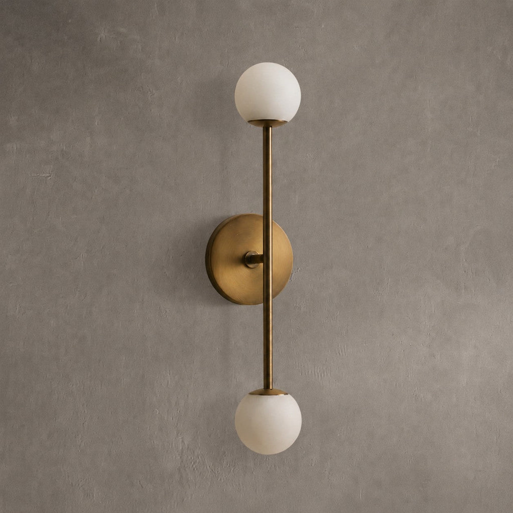 Marlbeau Alabaster Double Wall Sconce