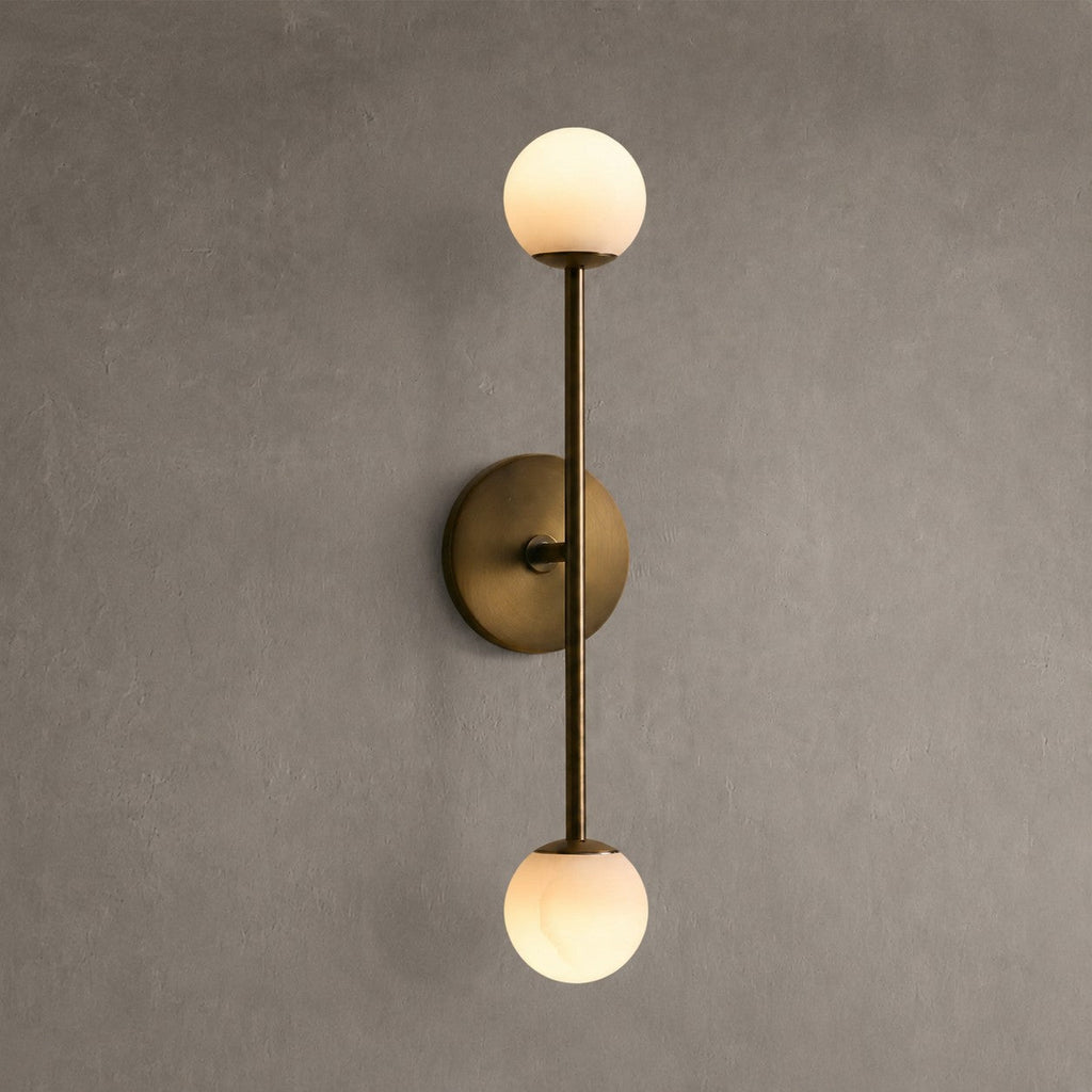Marlbeau Alabaster Double Wall Sconce