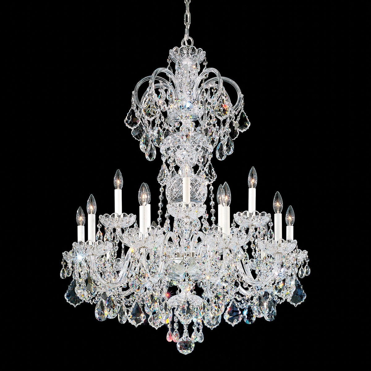 Heritage 15-light Crystal Chandelier 32"