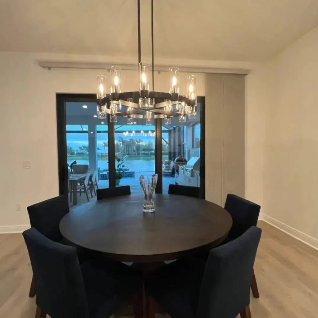 Lavelle Glass Round Chandelier 48"
