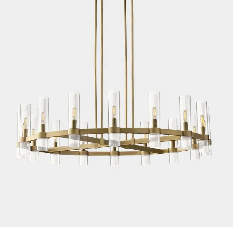 Lavelle Glass Round Chandelier 48"