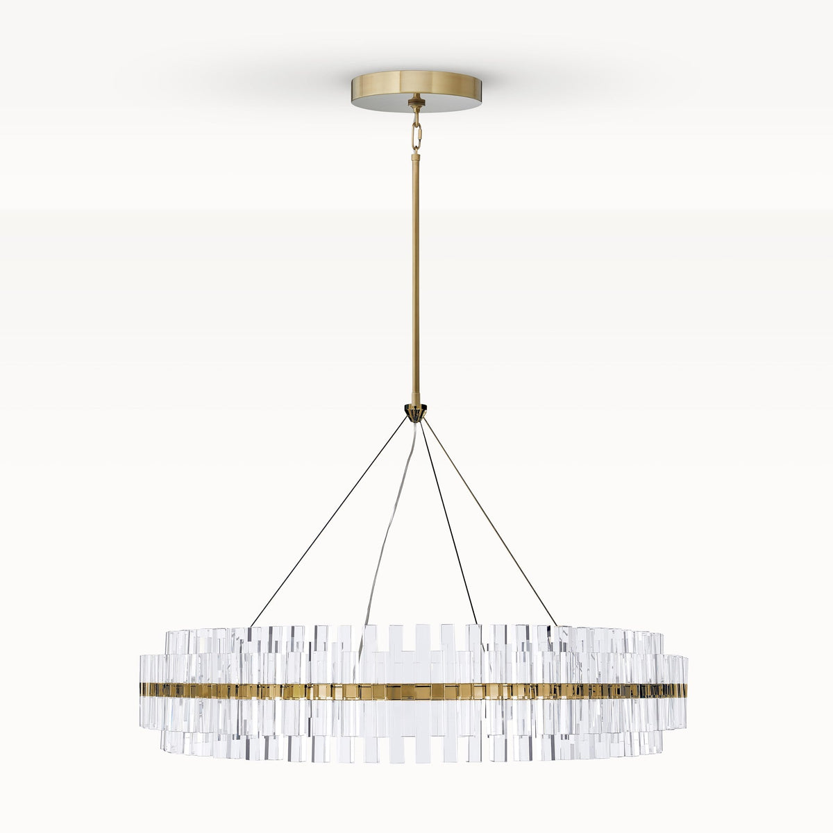 Phoebe Round LED Crystal Chandelier 30.5"/48"